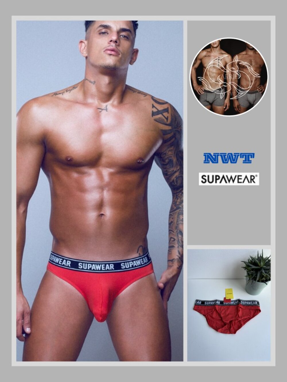 Supawear - WOW Brief - Red (M)